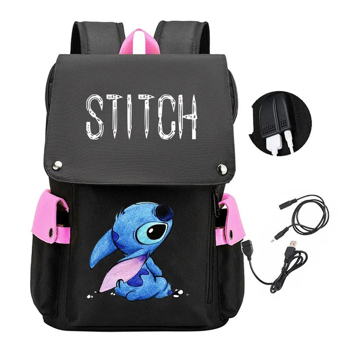 Cartoon Character USB Charging Backpack