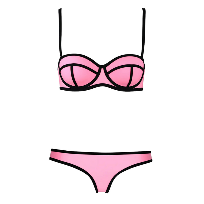 Color Block Bikini Set For Bold and Stylish Swimwear