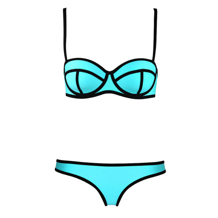 Color Block Bikini Set For Bold and Stylish Swimwear