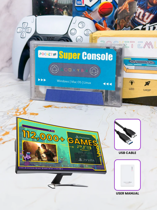 Cross Compatible Retro Gaming Super Pocket Console