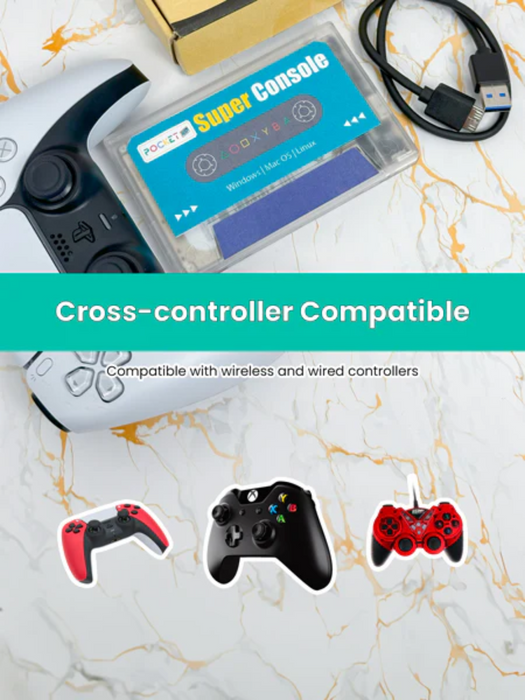 Cross Compatible Retro Gaming Super Pocket Console