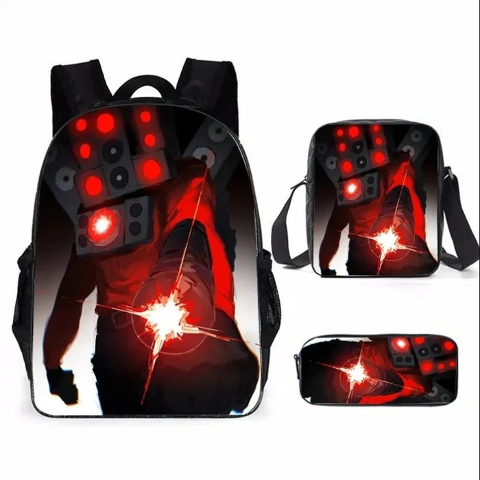 Futuristic Themed Three Piece Bag Set