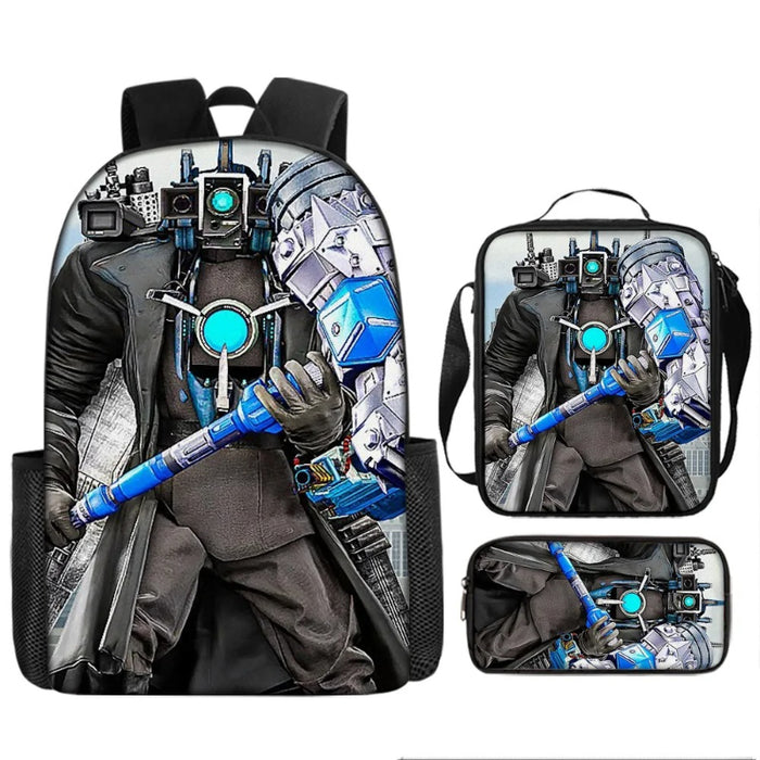 Futuristic Themed Three Piece Bag Set