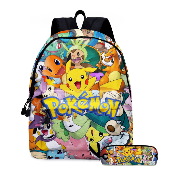 Pokémon Character Backpack With Matching Pencil Case