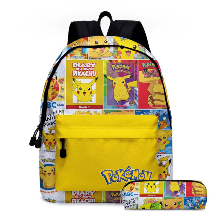 Pokémon Character Backpack With Matching Pencil Case