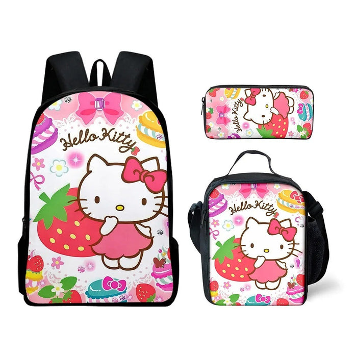 Hello Kitty Themed Three Piece Bag Set