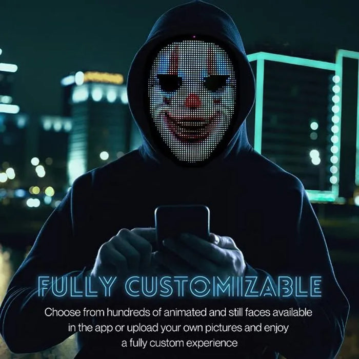 Interactive LED Mask With Smartphone Control