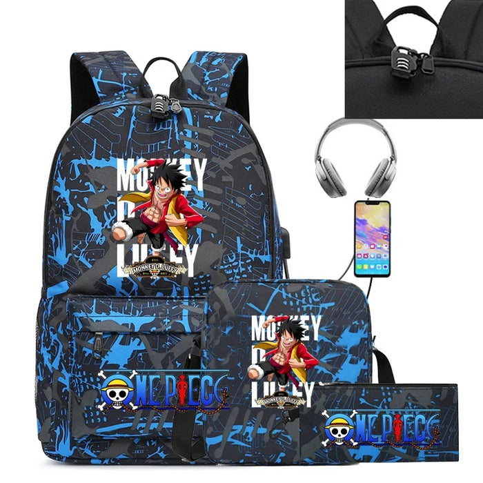 Japanese Manga Print Bags With USB