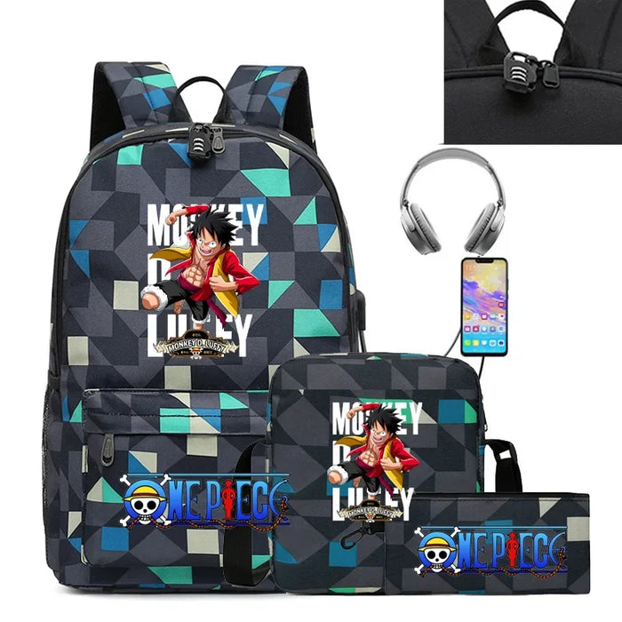 Japanese Manga Print Bags With USB