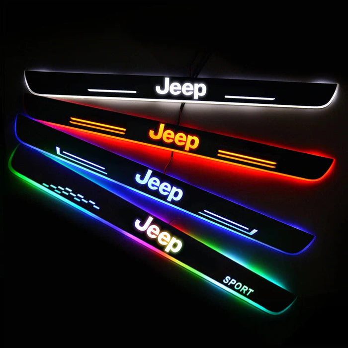 Custom Deluxe Illuminated Led Car Door Sill Lights