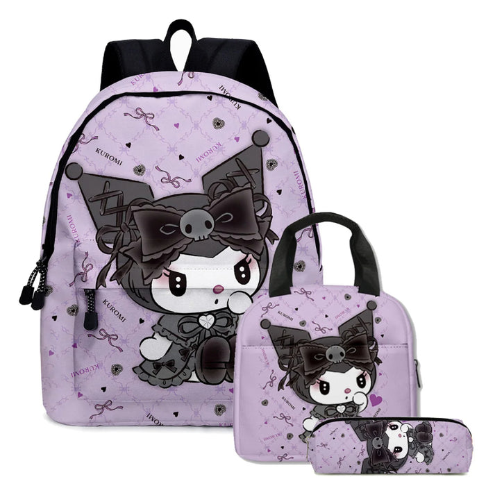 Kuromi Character Printed Bags Set