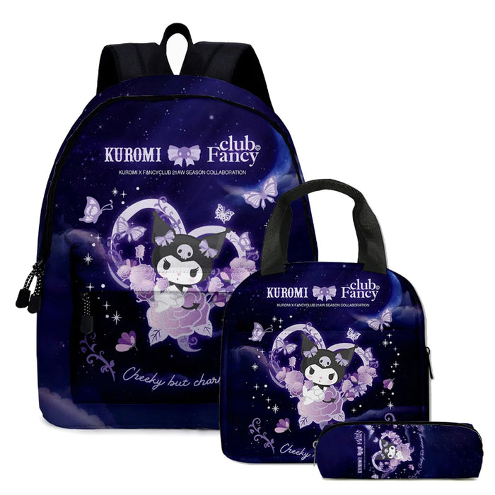 Kuromi Character Printed Bags Set