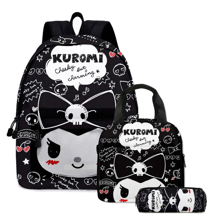 Kuromi Character Printed Bags Set