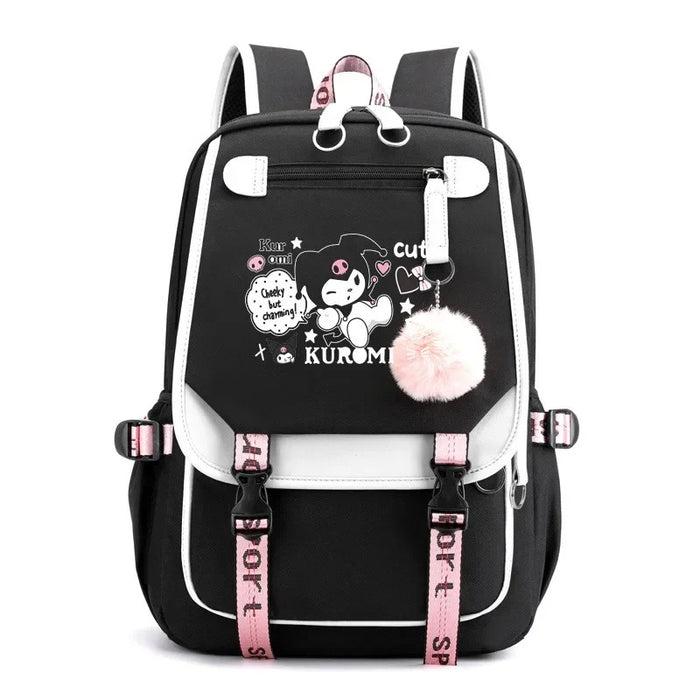 Kuromi Print Student Bags