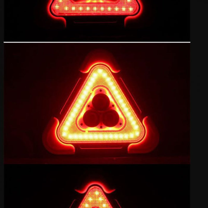 2 IN 1 Emergency Triangular Roadside Warning Light