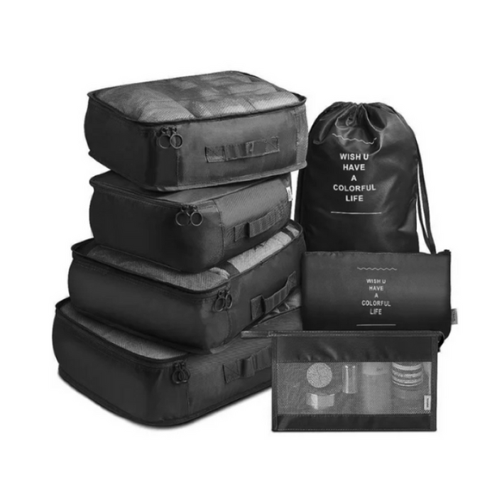 Waterproof Travel Packing Set with 7 Pieces