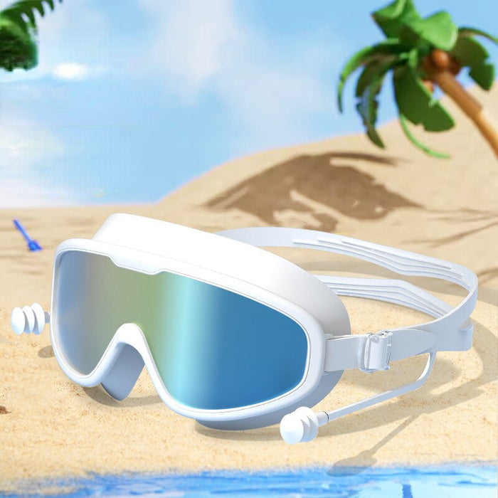 Anti-Fog UV Protection Swimming Glasses With Earplugs