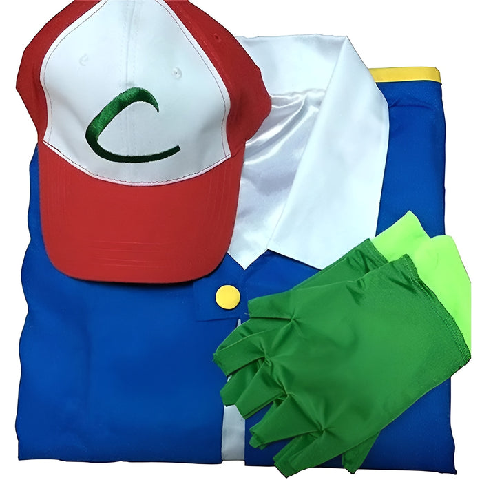 Pokemon Ash Cosplay Costume