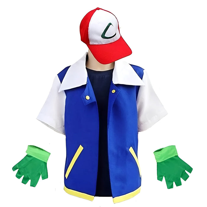 Pokemon Ash Cosplay Costume