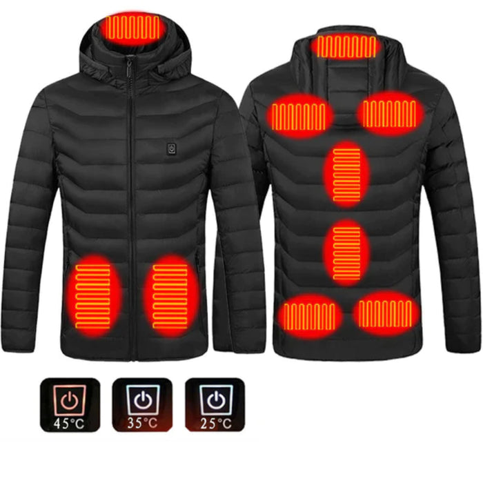 Lightweight Hooded Puffer Heating Jacket