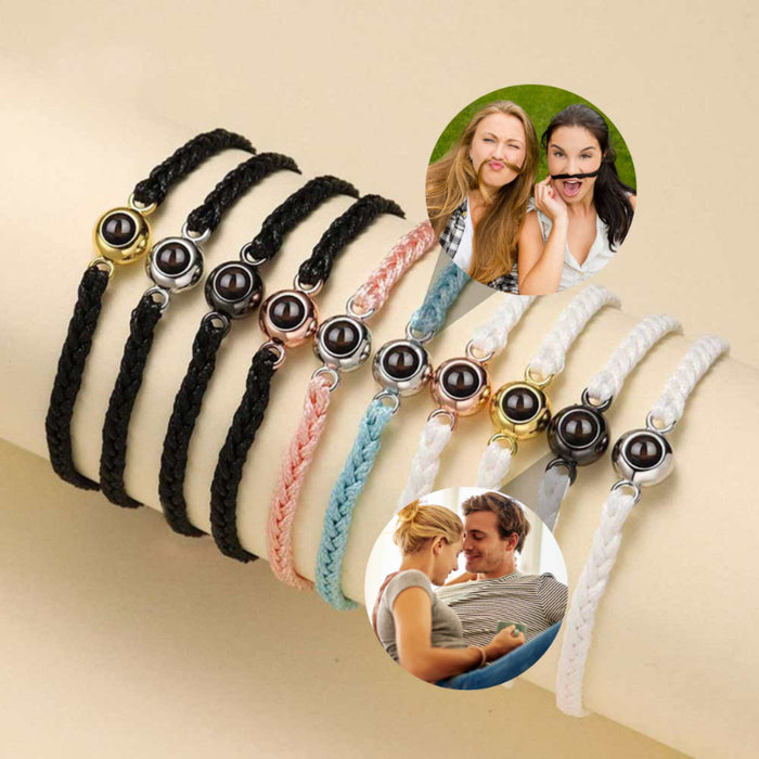 Personalized Circle Photo Bracelets