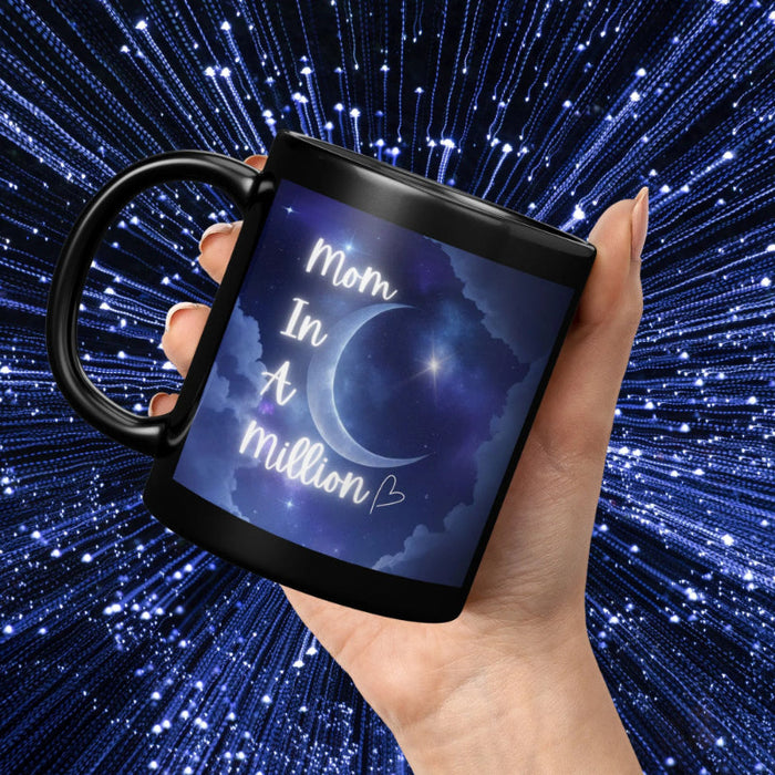Serene Crescent Moon Ceramic Mug