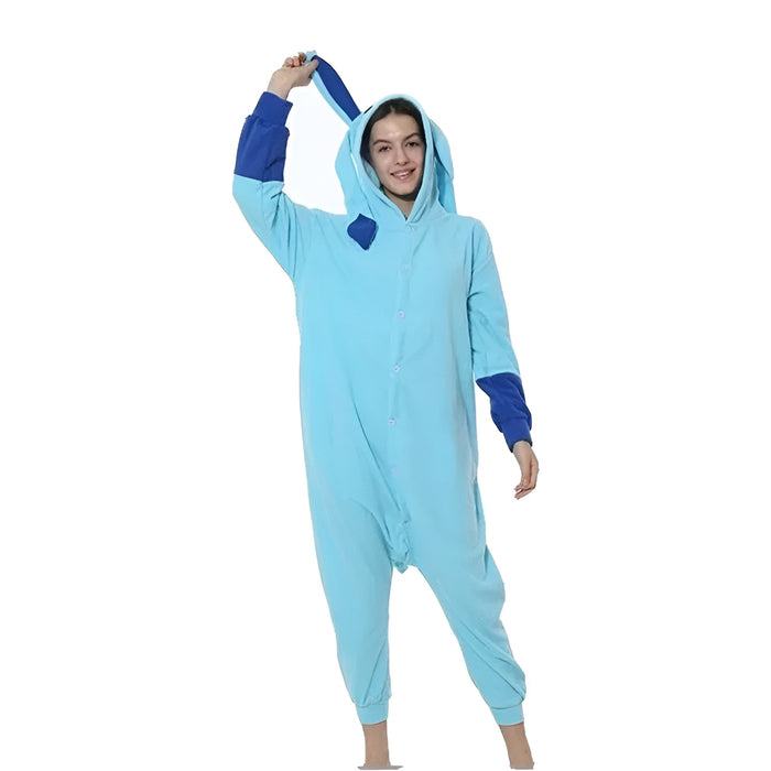 Pokemon Glaceon Themed Cozy Onesie