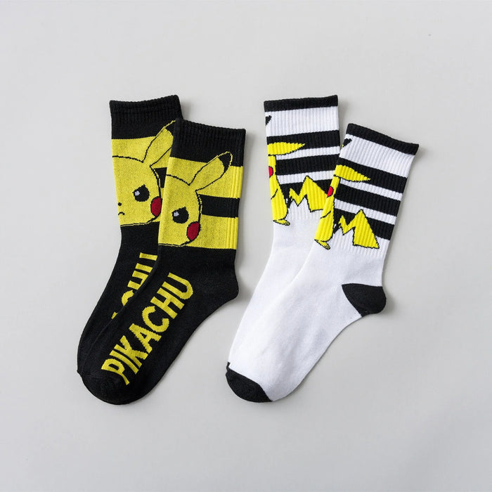 Pikachu Themed Crew Socks Set