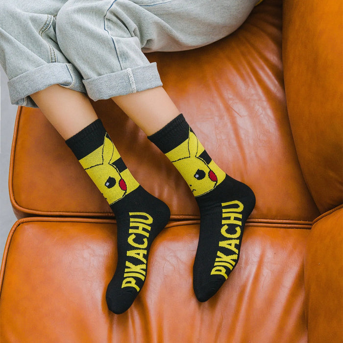 Pikachu Themed Crew Socks Set