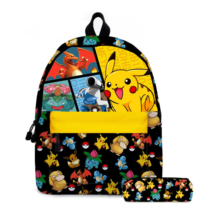 Pokémon Character Backpack With Matching Pencil Case