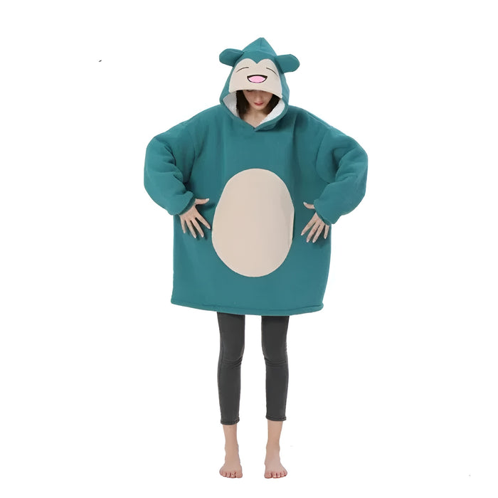 Snorlax Inspired Cozy And Comfy Oversized Hoodie