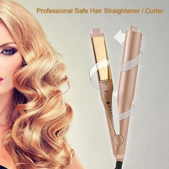 Pro 2-in-1 Hair Curling and Straightening Iron - FREE SHIP DEALS