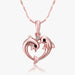 Two Dolphin Heart Pendant - FREE SHIP DEALS