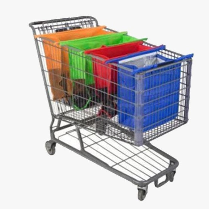 Foldable Reusable Shopping Cart Bags 4pcs