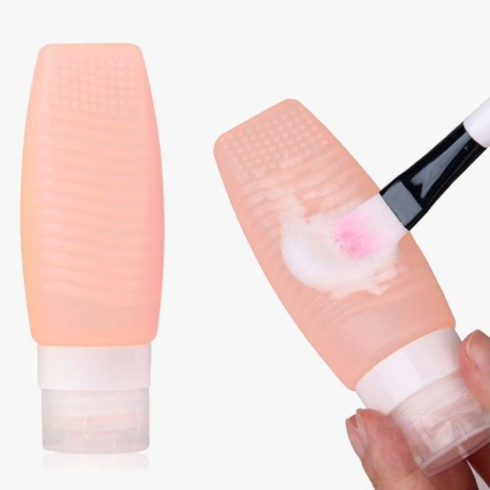 Silicone Brush Cleaner and Travel Bottle