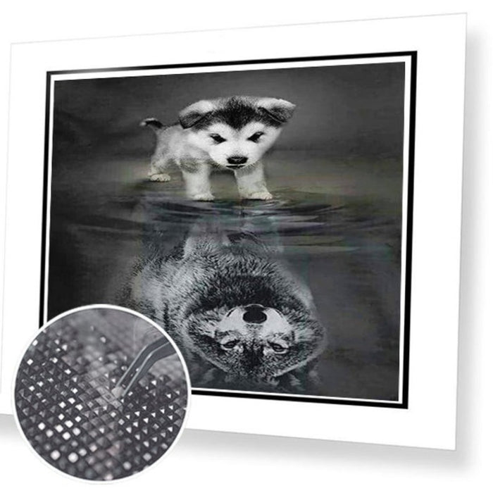 Paint by Diamonds Kit - Dog to Wolf 5D