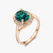 Florence Emerald Rose Gold Ring - FREE SHIP DEALS