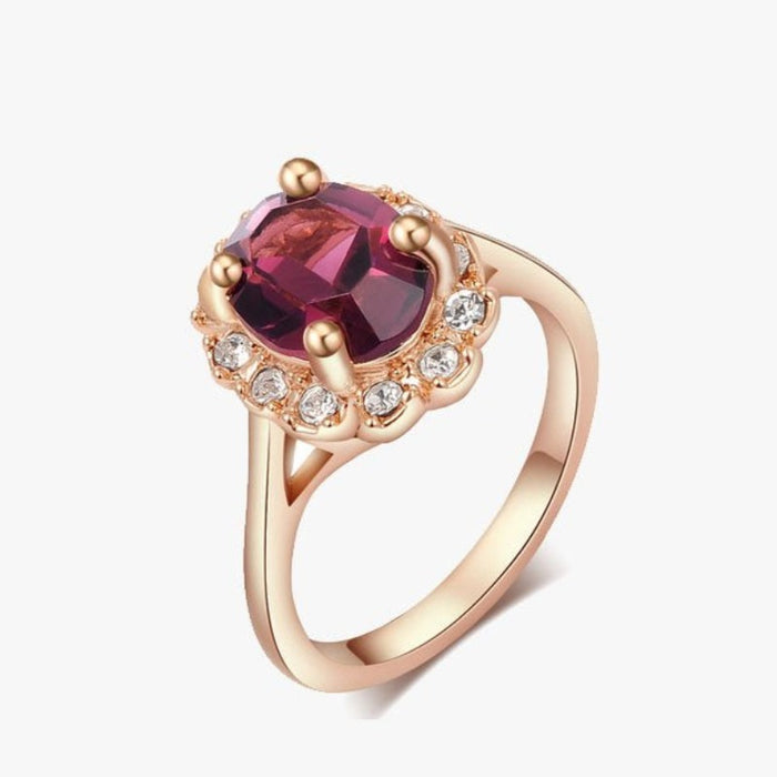 Florence Emerald Rose Gold Ring - FREE SHIP DEALS