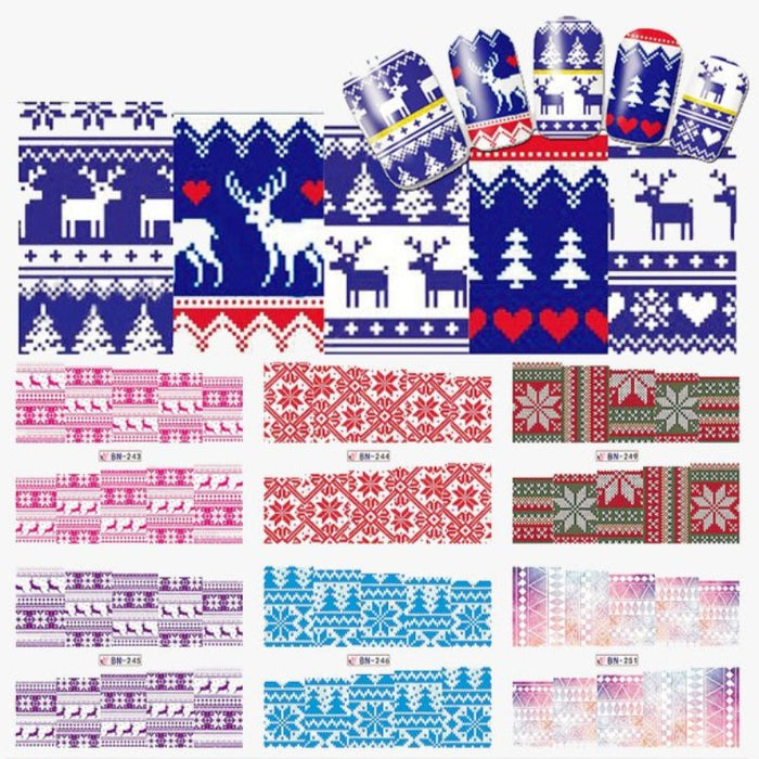 Christmas Nail Stickers - FREE SHIP DEALS