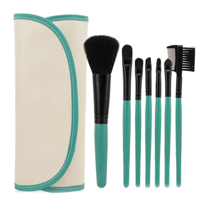 7 Piece Classic Makeup Brush Set
