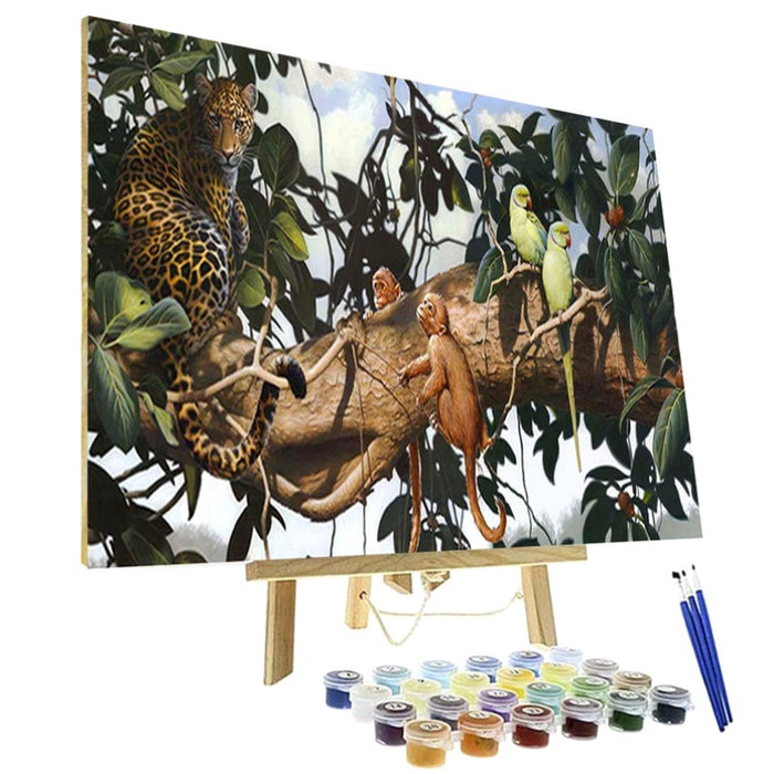 Paint By Numbers Kit - Jungle Scene