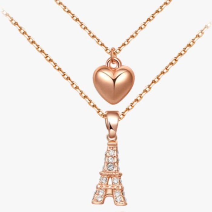 Paris Love Heart Pendant