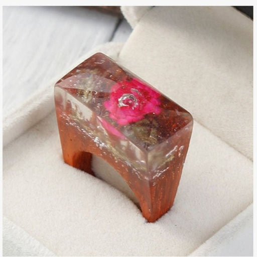 Ethereal Blossom Flower Wood Ring - FREE SHIP DEALS
