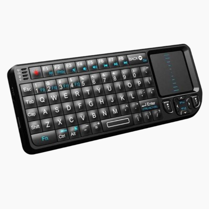 Mini Backlit Wireless Keyboard and Touchpad