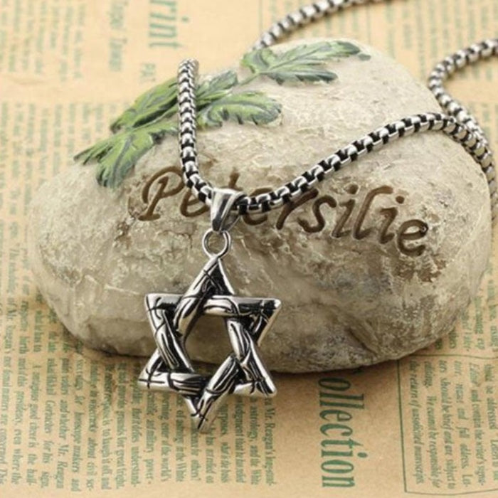 Men's Jewish Star Pendant