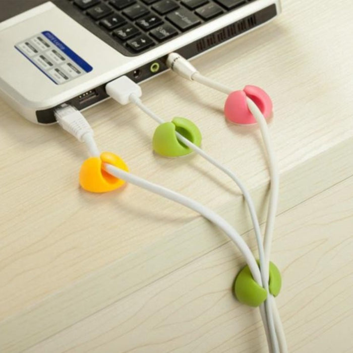 3 Pack Cable Clip Management System - Assorted Colors - FREE SHIP DEALS