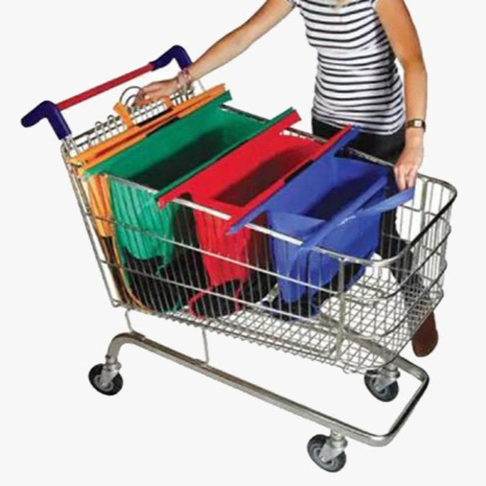 Foldable Reusable Shopping Cart Bags 4pcs