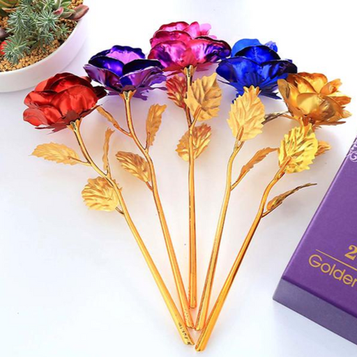 24K Forever Gold Plated Rose - Assorted Colors - FREE SHIP DEALS