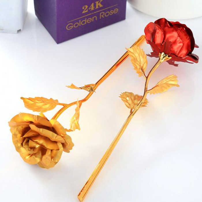 24K Forever Gold Plated Rose - Assorted Colors - FREE SHIP DEALS