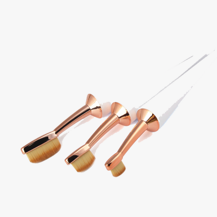 Umbrella Cut Oval Makeup Brush Set